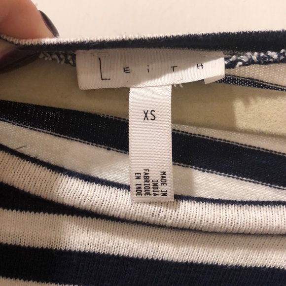 Leith Striped Sweater with Openings on side - Picture 3 of 6